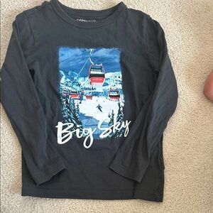 Crewcuts Kids Long Sleeve Shirt - Black with Red and Blue
